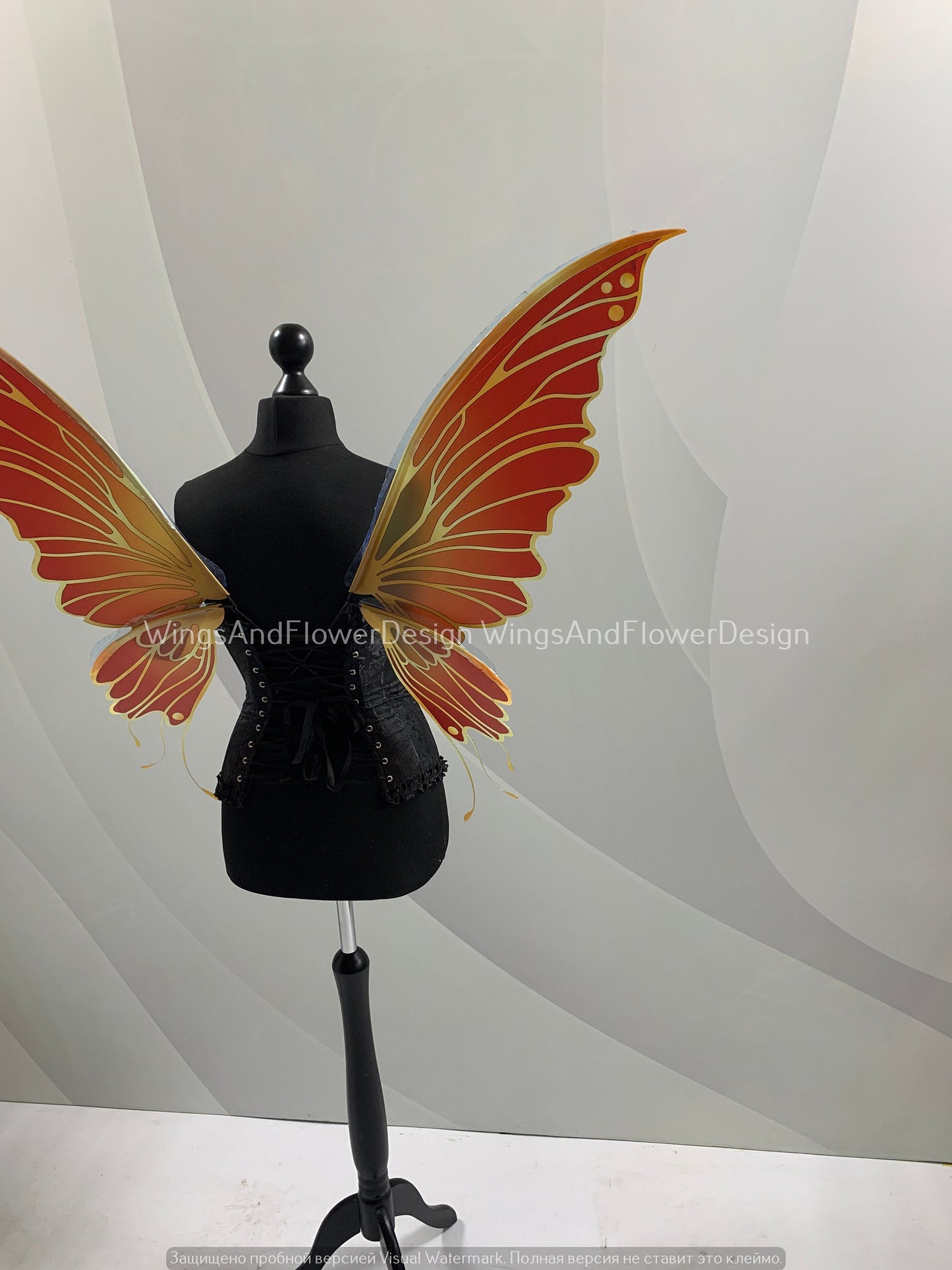 Red yellow Swallowtail butterfly wings, butterfly fairy wings, costume wings, Fairy wings, Pink Swallowtail, Halloween