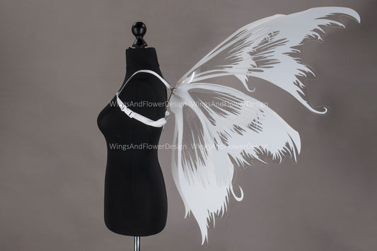 White Swallowtail butterfly wings, white butterfly fairy wings, costume wings, Fairy wings, white Swallowtail, halloween