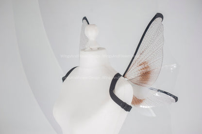 Small little transparent wings, moth wings, butterfly wings, elf wings, butterfly fairy wings, fantasy Halloween, magical fairy clear wings