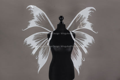 White Swallowtail butterfly wings, white butterfly fairy wings, costume wings, Fairy wings, white Swallowtail, halloween