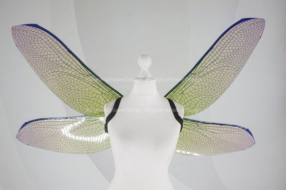 Dragonfly wings, butterfly green purple wings, elf wings, fairy wings, wings Photo Prop, butterfly wings, fantasy halloween, magical fairy,