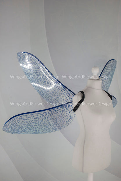 Blue purple violet violaceous dragonfly butterfly elf wings,fairy wings Photo Prop, green butterfly wings, fantasy halloween magical fairy,