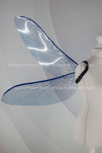 Blue purple violet violaceous dragonfly butterfly elf wings,fairy wings Photo Prop, green butterfly wings, fantasy halloween magical fairy,