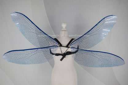 Blue purple violet violaceous dragonfly butterfly elf wings,fairy wings Photo Prop, green butterfly wings, fantasy halloween magical fairy,