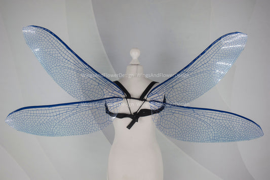 Blue purple violet violaceous dragonfly butterfly elf wings,fairy wings Photo Prop, green butterfly wings, fantasy halloween magical fairy,