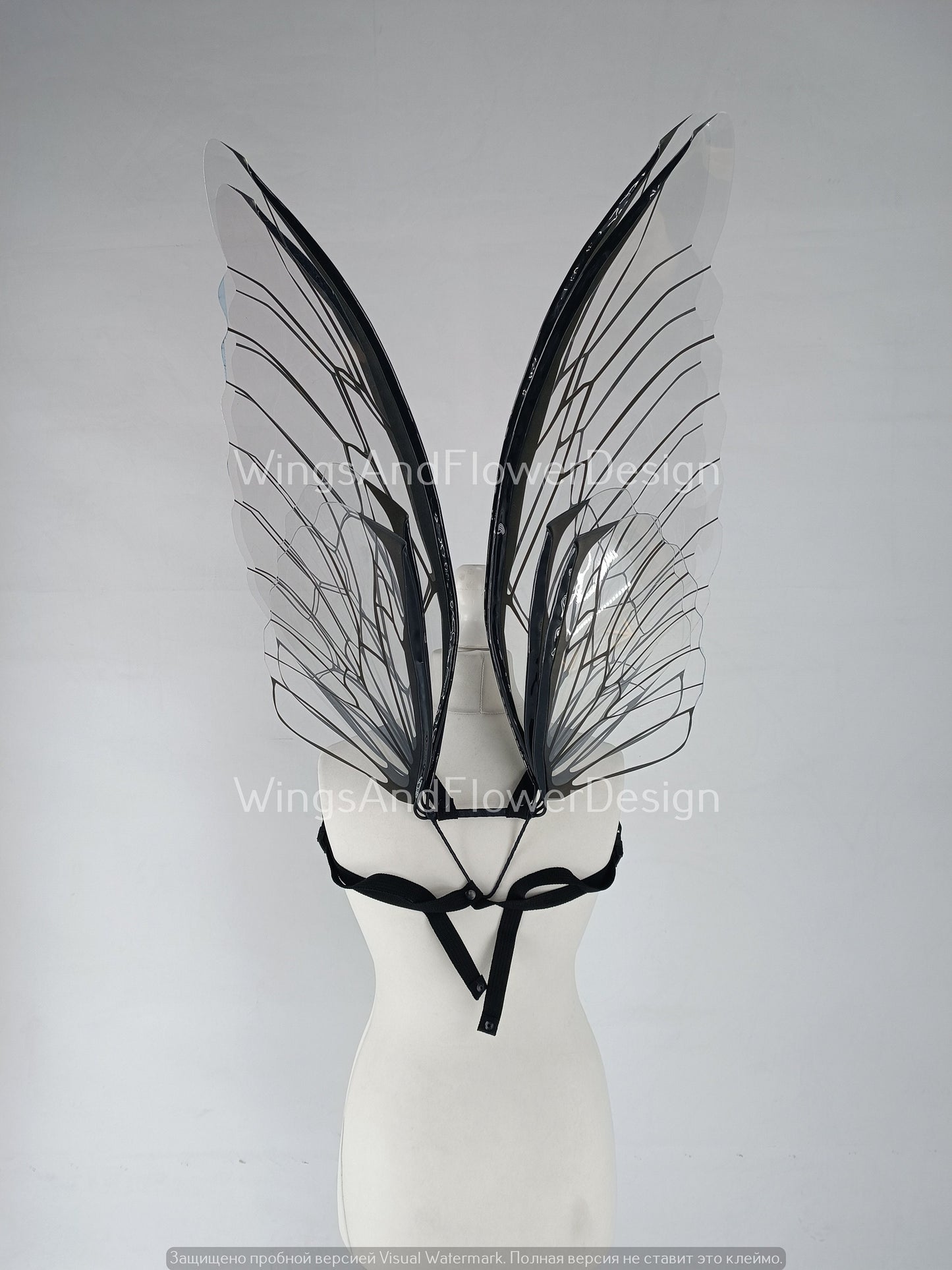 Transparent clear crystal glassy Fairy wings, butterfly wings, elf fairy wings, wings Photo Prop, fantasy halloween, fantasy, magical fairy