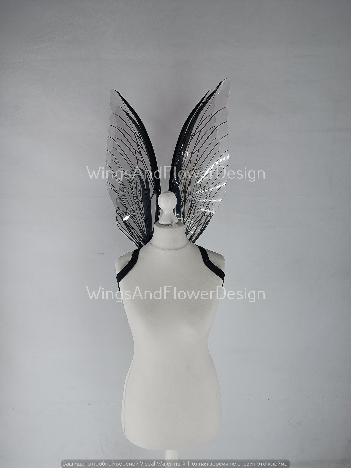 Transparent clear crystal glassy Fairy wings, butterfly wings, elf fairy wings, wings Photo Prop, fantasy halloween, fantasy, magical fairy