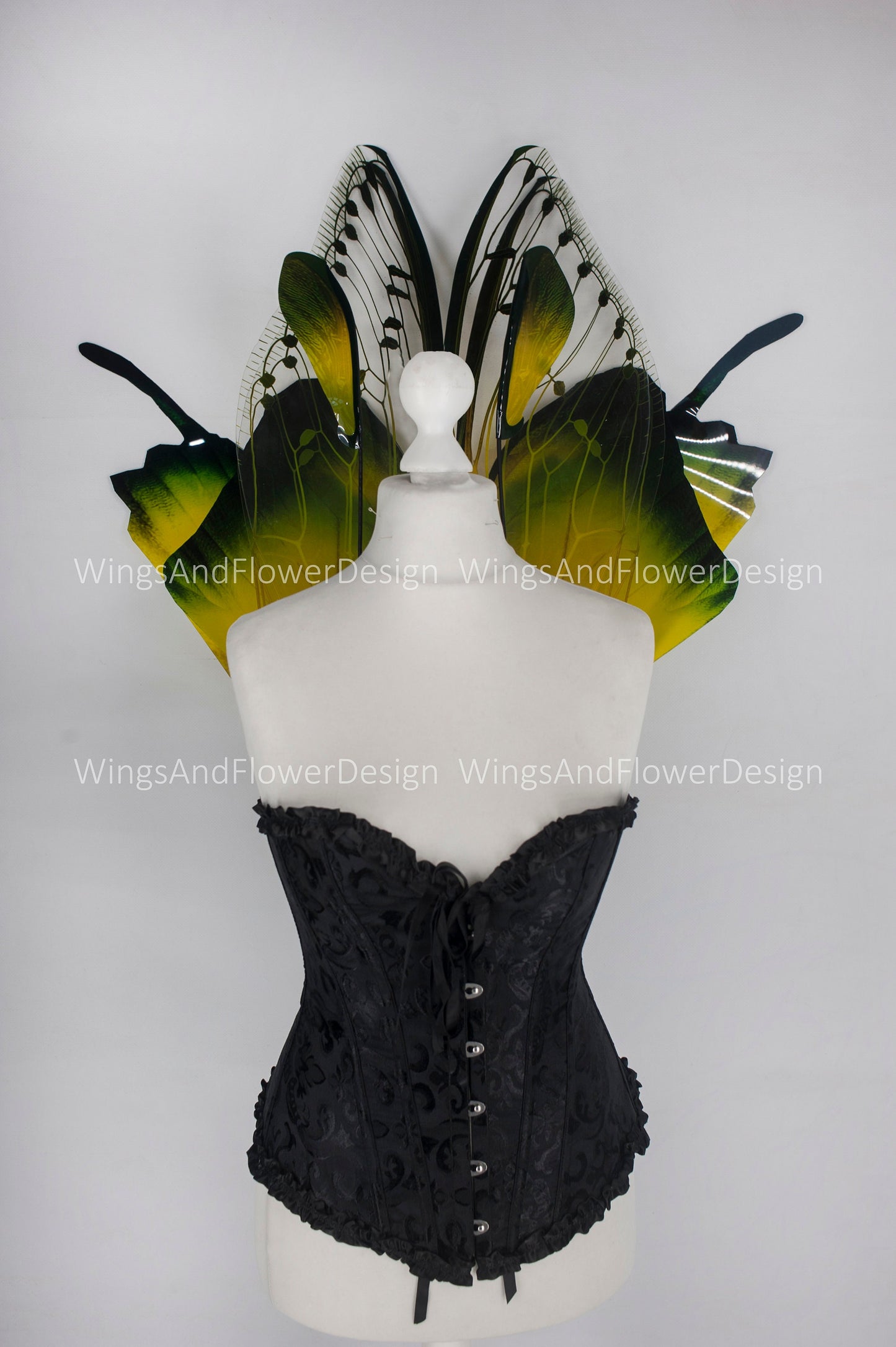 Butterfly yellow green forest fairy wings, fairy wings, wings Photo Prop, wedding wings, butterfly magical fairy wings, fantasy halloween