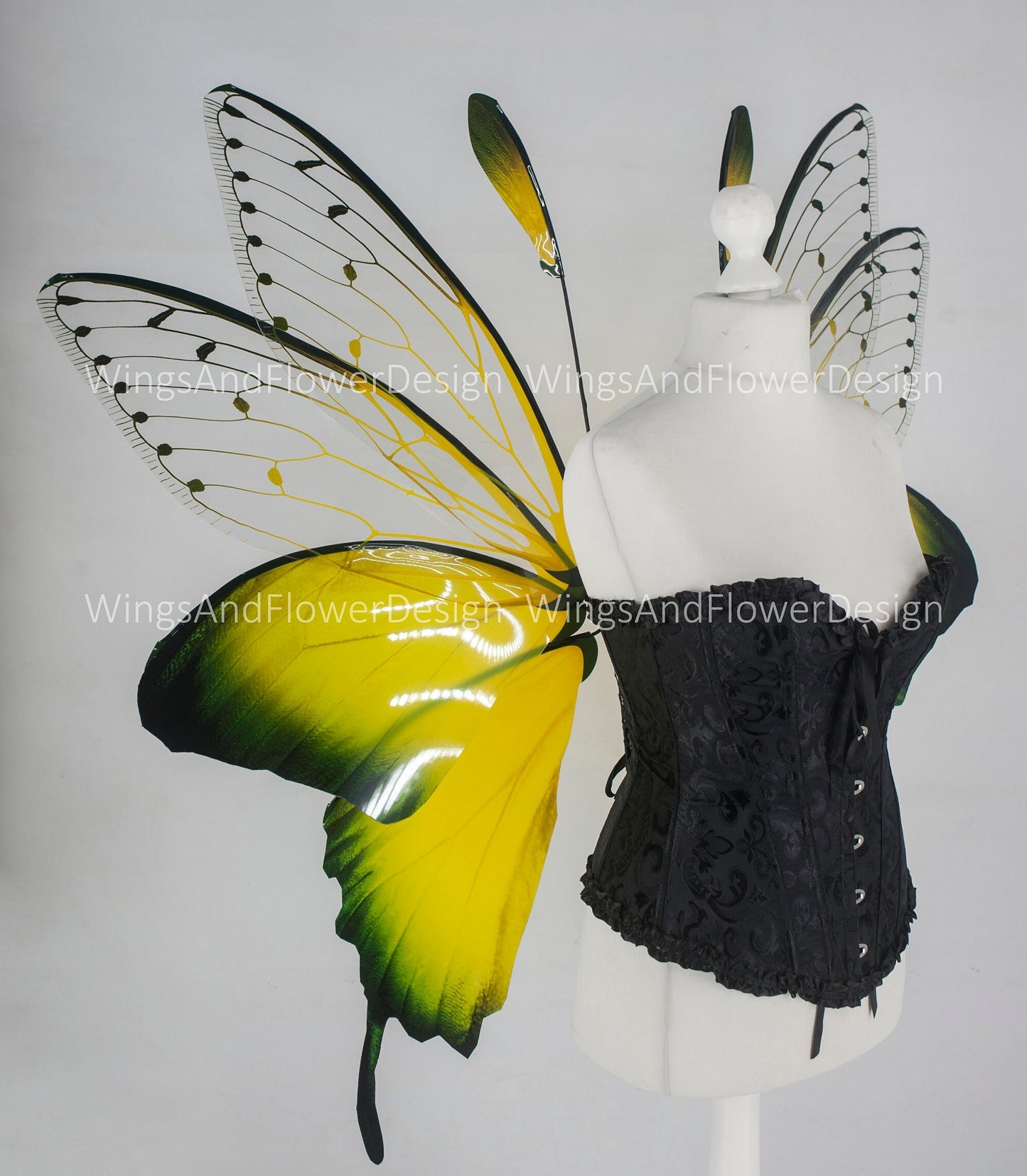 Butterfly yellow green forest fairy wings, fairy wings, wings Photo Prop, wedding wings, butterfly magical fairy wings, fantasy halloween