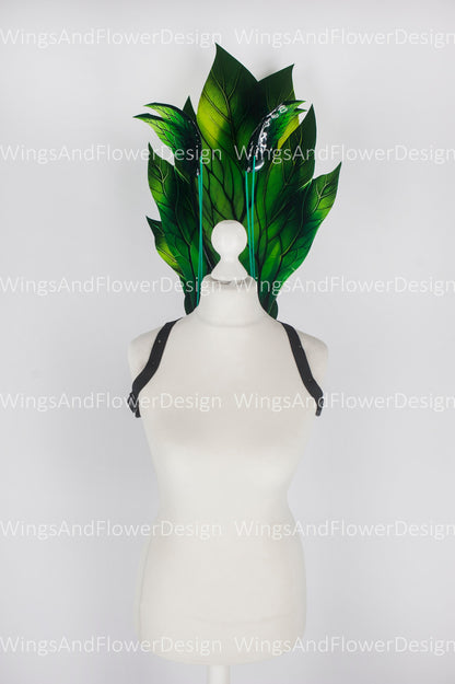 Butterfly green forest fairy leaves wings, wings Photo Prop, wedding wings, butterfly magical fairy wings, fantasy halloween