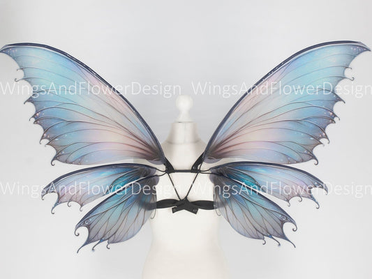 Blue pink purple Swallowtail butterfly wings, butterfly fairy wings, costume wings, Fairy wings, Pink Swallowtail, halloween