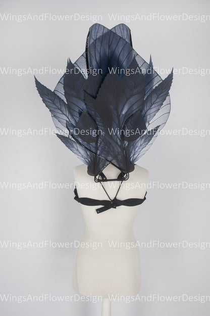 Butterfly black forest fairy leaves wings, fairy wings, wings Photo Prop, wedding wings, butterfly magical fairy wings, fantasy halloween