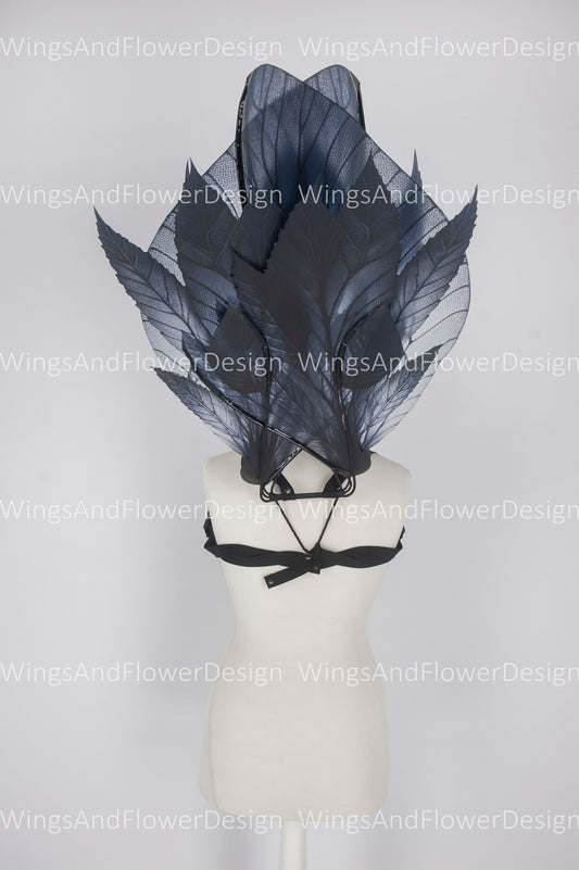 Butterfly black forest fairy leaves wings, fairy wings, wings Photo Prop, wedding wings, butterfly magical fairy wings, fantasy halloween