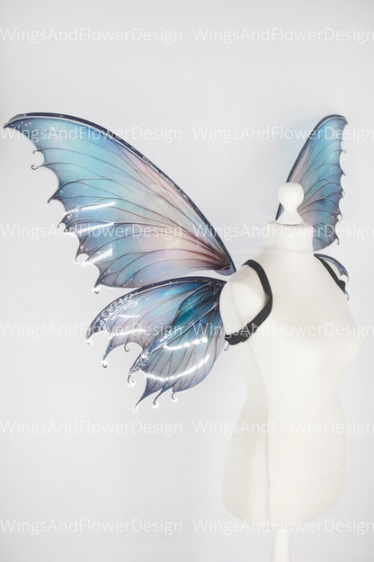 Blue pink purple Swallowtail butterfly wings, butterfly fairy wings, costume wings, Fairy wings, Pink Swallowtail, halloween