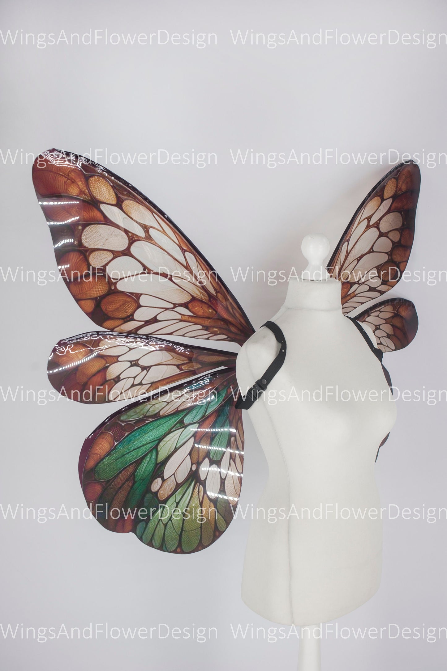 Butterfly brown green fairy leaves forest wings, wings Photo Prop, wedding wings, butterfly magical fairy wings, fantasy halloween