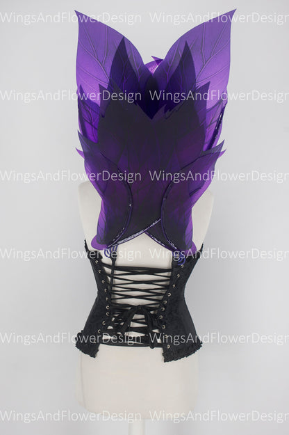 Butterfly purple forest fairy leaves wings, wings Photo Prop, wedding wings, butterfly magical fairy wings, fantasy halloween