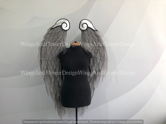 Gray angel wings, angel wings, Victoria secret angel wings, sexy wings, wings cosplay, Christmas wings, kids wings