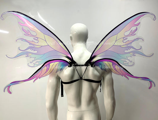 Rainbow butterfly wings, elf wings, fairy wings, wings Photo Prop, butterfly fairy wings, fantasy halloween, fantasy, magical fairy