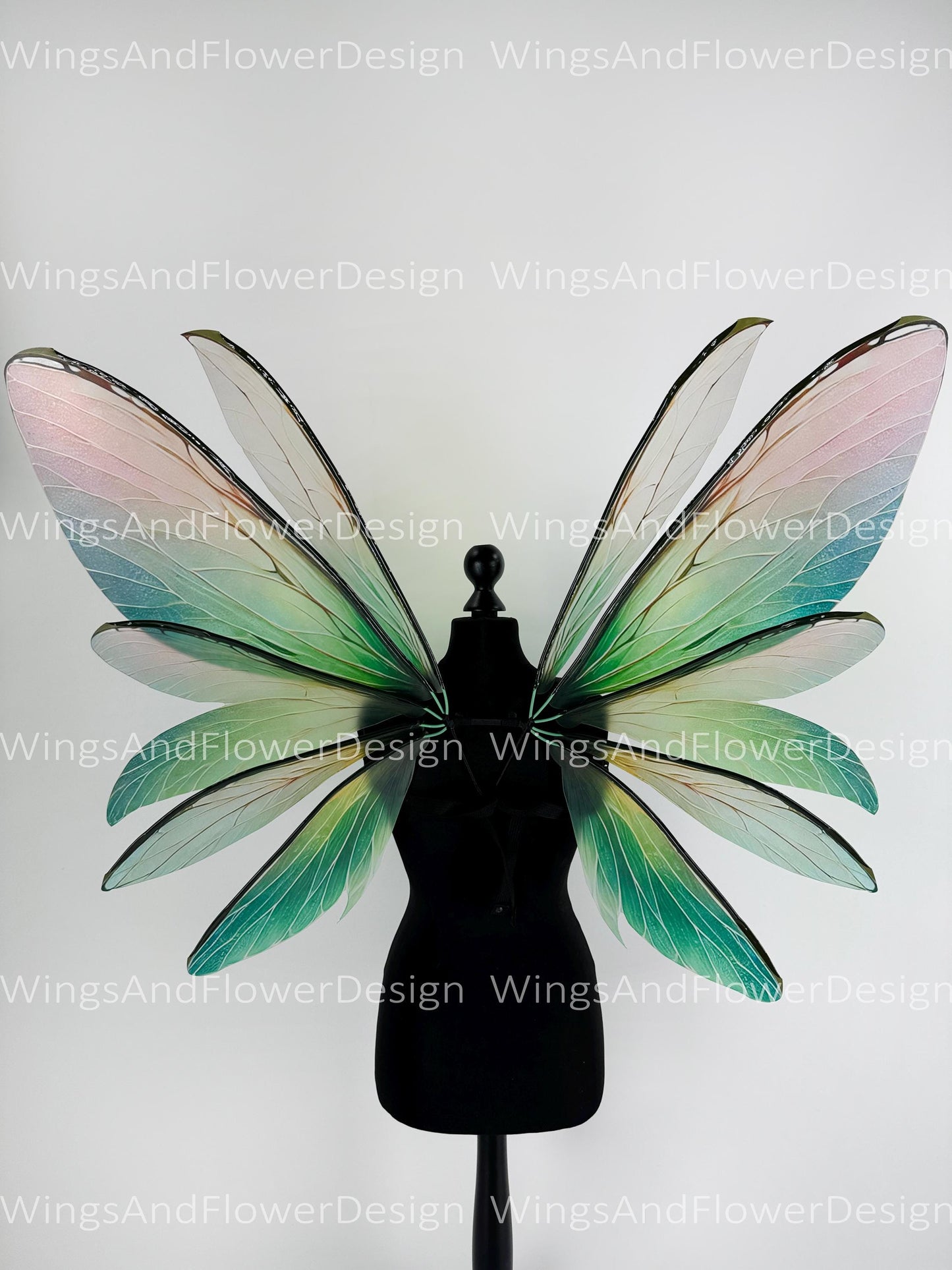 Butterfly green red brown pink wings Photo Prop, wedding wings, butterfly magical fairy wings, fantasy halloween