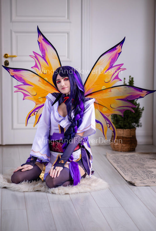 Purple yellow butterfly dragonfly pink phoenix bird wings, costume wings, blue fairy wings,  Halloween