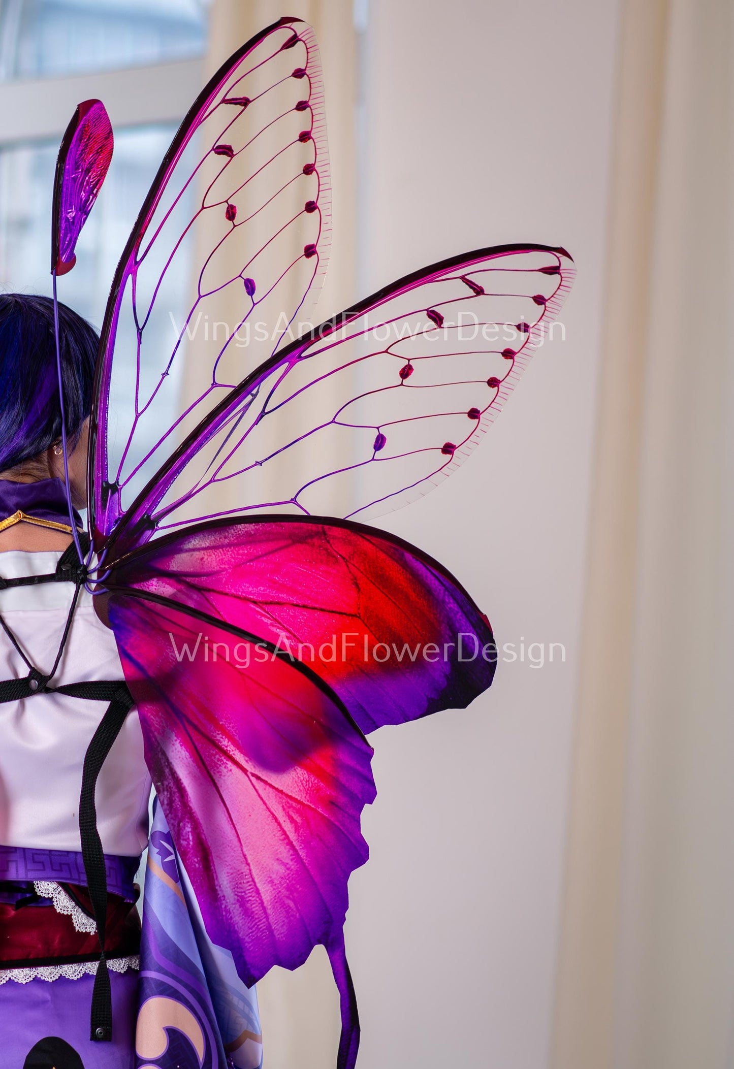 Pink butterfly wings, pink purple  butterfly fairy wings, costume wings, pink fairy wings, Pink Swallowtail, Halloween