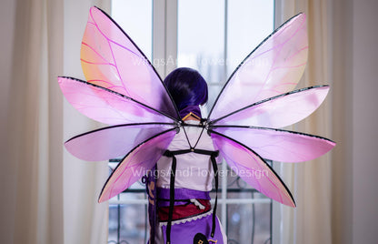 Pink butterfly dragonfly wings, pink butterfly fairy wings, costume wings, pink fairy wings,  Halloween