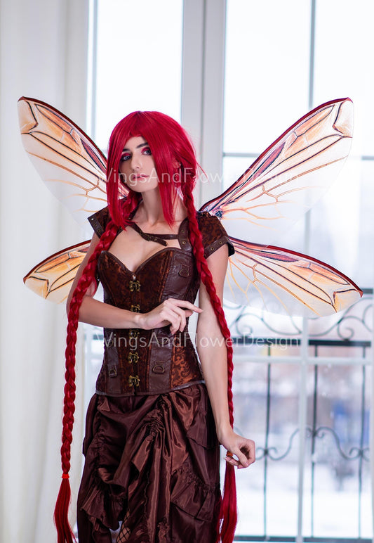 Transparent bee brown insect mosquito wings, fairy wings, wings Photo Prop,  beetle wings, butterfly fairy bee wings, fantasy halloween