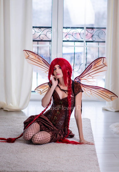 Transparent bee brown insect mosquito wings, fairy wings, wings Photo Prop,  beetle wings, butterfly fairy bee wings, fantasy halloween